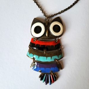 Vintage Owl Necklace, Beautiful Necklace, Nature Inspired Necklace
